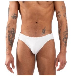 BURN Weißer Slip für Männer
