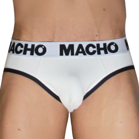 MACHO classic men's briefs in white and black – image 2