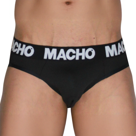 MACHO klassischer schwarzer Herrenslip – Bild 2