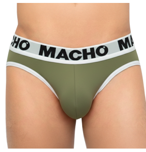 MACHO MCH013 męskie slipy w kolorze wojskowej zieleni – zdjęcie 4