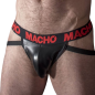 MACHO leren jockstrap voor mannen in rood – foto 1