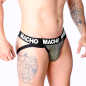 MACHO leren jockstrap voor mannen in grijs en beige – foto 2