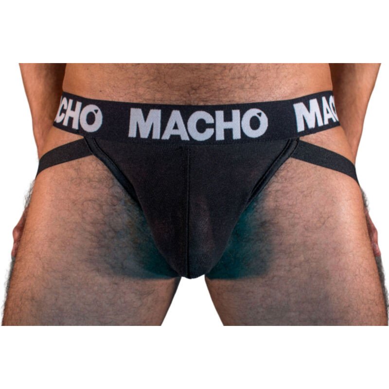 MACHO zwarte jockstrap voor mannen – maten S tot en met XL – foto 1