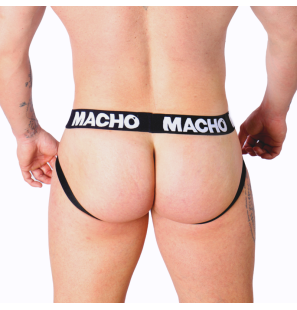 MACHO witte grid jockstrap voor mannen – foto 4