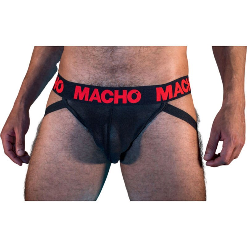 MACHO jockstrap voor mannen zwart en rood – foto 1 MACHO jockstrap voor mannen zwart en rood – foto 1