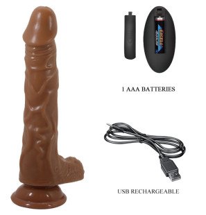 Baile Bodach, vibromasseur réaliste avec ventouse et télécommande – photo 4