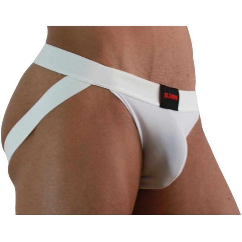 BURN witte Lycra jockstrap voor mannen – maten S tot en met XL – foto 1