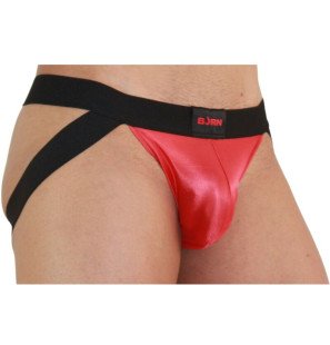 BURN Jockstrap für Männer in Rot und Schwarz