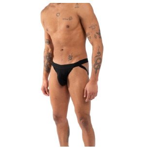 Jockstrap double noir BURN pour homme – photo 1
