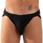 BURN Dubbele zwarte jockstrap voor mannen – foto 2