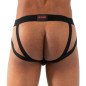 BURN Dubbele zwarte jockstrap voor mannen – foto 3