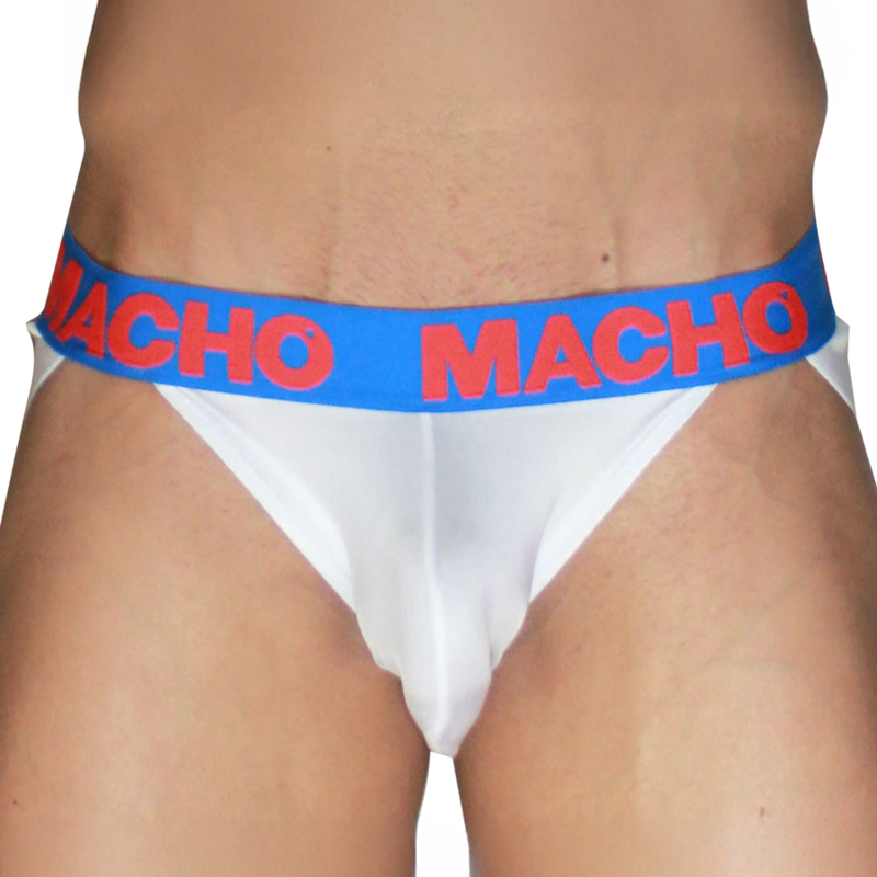 MACHO MX29AZ witte jock met donkerblauwe details – foto 1
