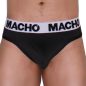 MACHO schwarz-schwarzer String für Herren – Bild 1