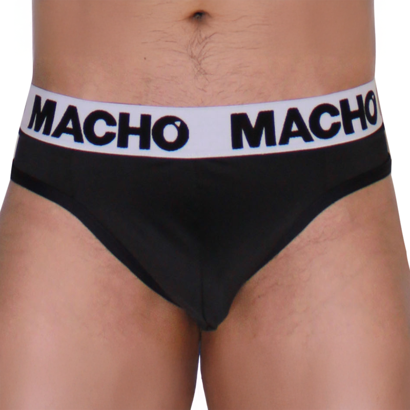 MACHO schwarz-schwarzer String für Herren – Bild 1