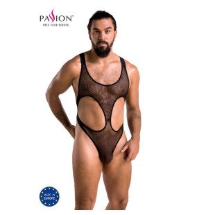 Schwarzer Body-Harness für Männer mit Löwendesign – Bild 7