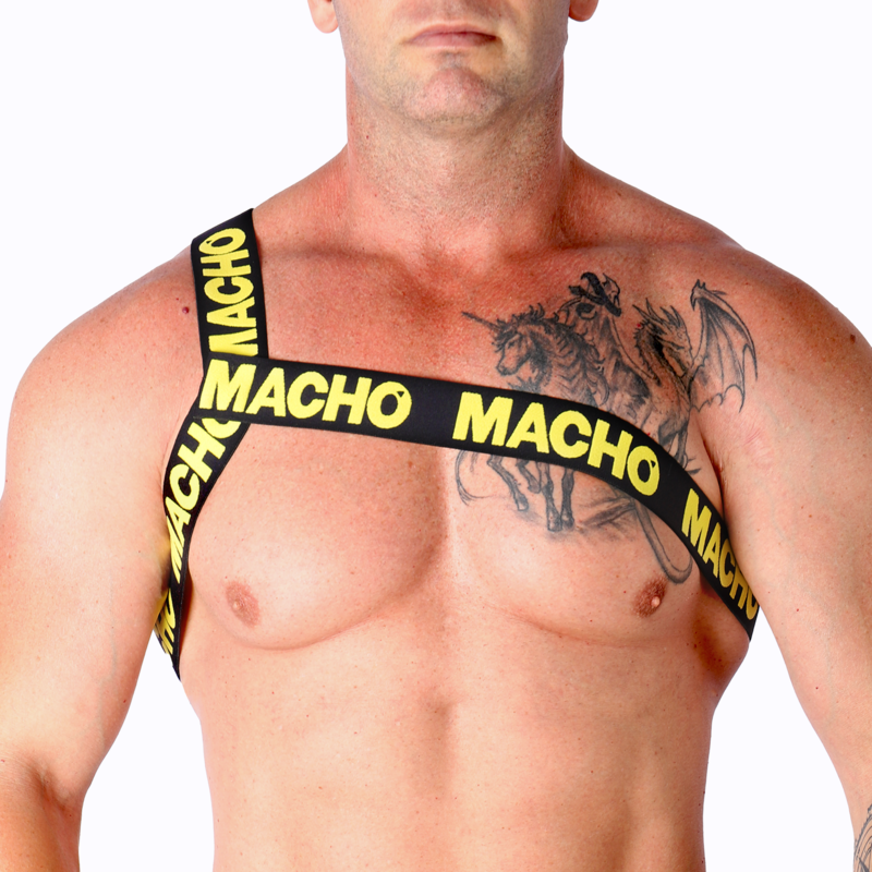 MACHO Roman harness for men in yellow, red or multicoloured – image 1