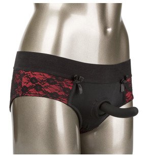 CaleXotics Scandal crotchless knickers set with dildo – image 1