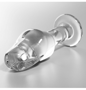 Nebula Series by Ibiza glass anal plug 12,5 cm in clear or pink – image 1