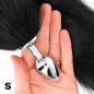 KINK size S anal plug with 40 cm synthetic tail – image 3