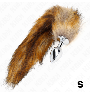Small Anal Plug with Synthetic Tail 40 cm, Brown – image 2