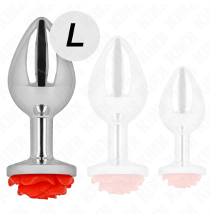 Plug anal KINK Red Rose taille L – photo 3