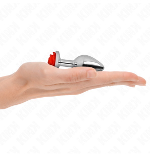 KINK Red Rose plug anal taille S de 7 cm – photo 1