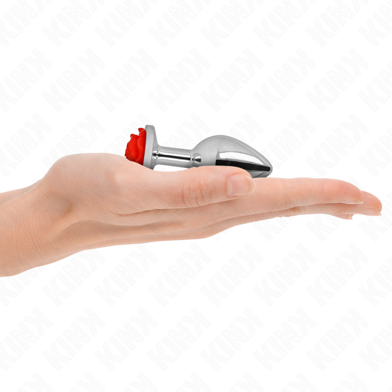 KINK Red Rose plug anal taille S de 7 cm – photo 1