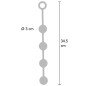 Heavy Anal Beads 3 cm HIDDEN DESIRE for Intimate Wellness – image 4