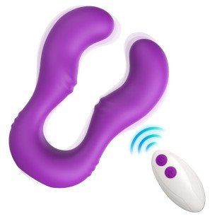Vibromasseur Armony Seraph à double télécommande violet – photo 1