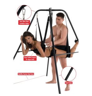 Balançoire sexuelle Hidden Desire avec support 180 cm – photo 3