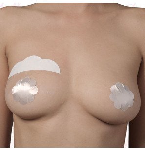 BYE BRA breast enhancer with silk nipple covers for F/H cup – image 1