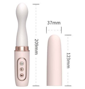 Armony vibromasseur automatique rotatif et télescopique jaune – photo 1