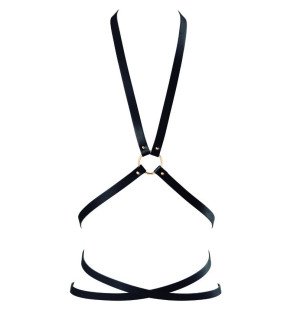 Bijoux Indiscrets Maze multi-way harness for lingerie in black – image 1