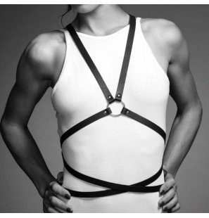 Bijoux Indiscrets Maze multi-way harnas voor lingerie in zwart