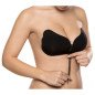 Black push-up bra with lace enhancer for cup D – image 4