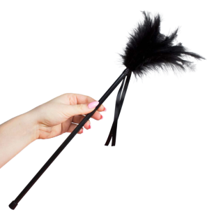 Schwarze Federfarbe 40 cm von Secretplay – Bild 1