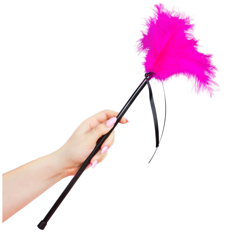 Plumeau rose pour sensations et massage 40 cm – photo 1 Plumeau rose pour sensations et massage 40 cm – photo 1