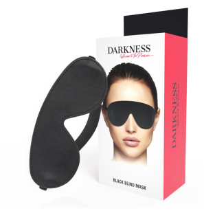 DARKNESS zwart oogmasker voor volwassenen