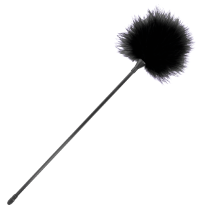 Black stimulating feather 42 cm for playful sensations – image 1