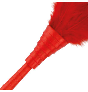 Red stimulating feather, 24 cm, for playful intimate wellness – image 3