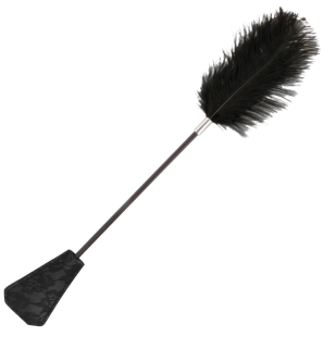 Black feather whip 56 cm by DARKNESS SENSATIONS – image 1