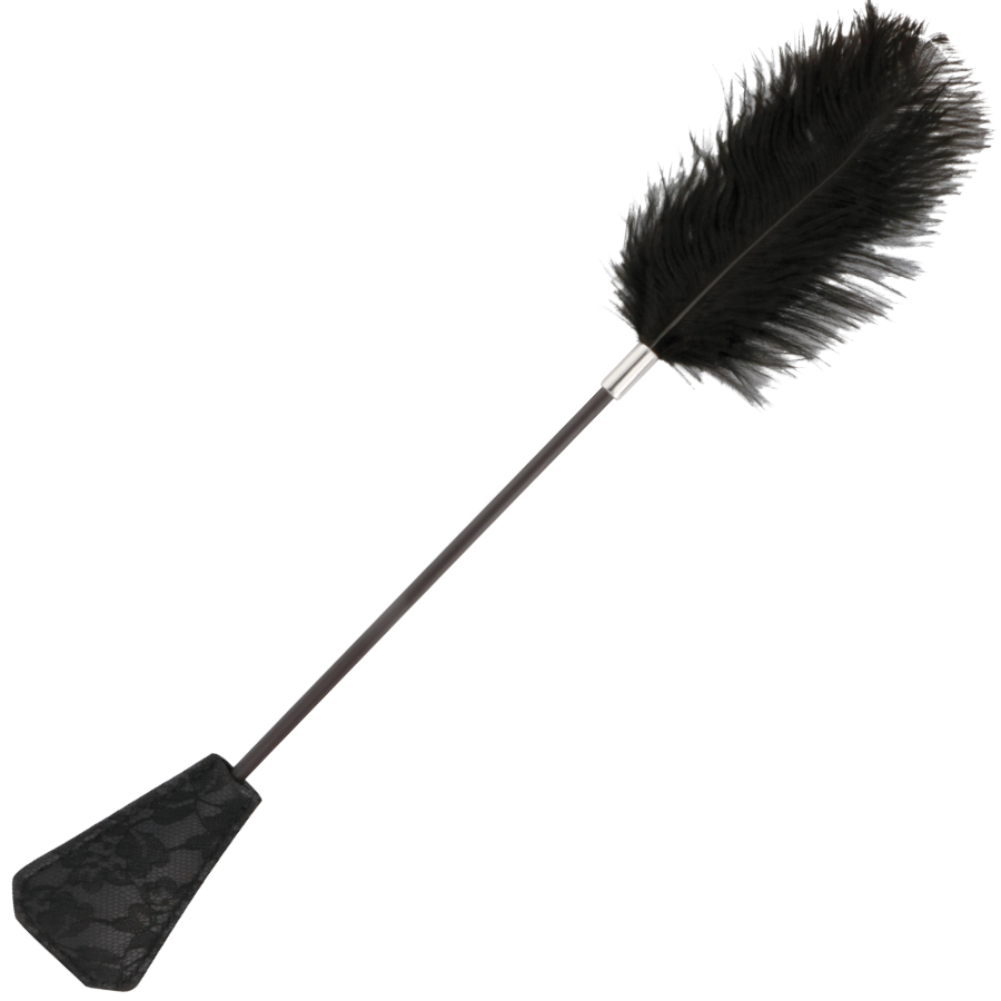 Fouet à plume noir 56 cm de DARKNESS SENSATIONS – photo 1