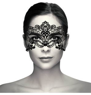 Breed zwart kanten masker voor volwassenen