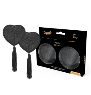 Coquette Chic Desire schwarze Brustwarzenabdeckung für Dessous – Bild 1
