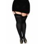 LEG AVENUE black thigh-high stockings with bow – image 4