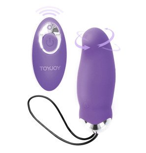 Vibromasseur violet ToyJoy avec télécommande et 8 modes de vibration – photo 1