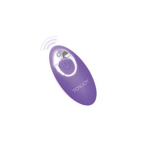 Vibromasseur violet ToyJoy avec télécommande et 8 modes de vibration – photo 3