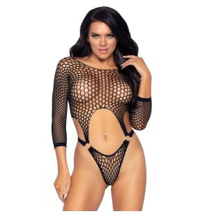 Leg Avenue Body mit langen Ärmeln, Stringrücken und O-Ring – Bild 1