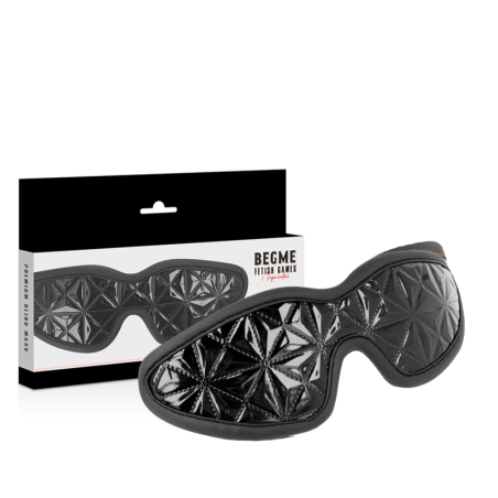 BEGME Black Edition elastisch oogmasker met neopreen voering