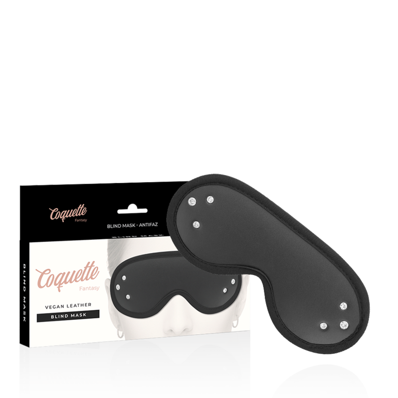 Coquette Chic Desire vegan leather eye mask with neoprene lining – image 1